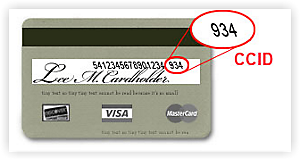 Credit Card CCID Location