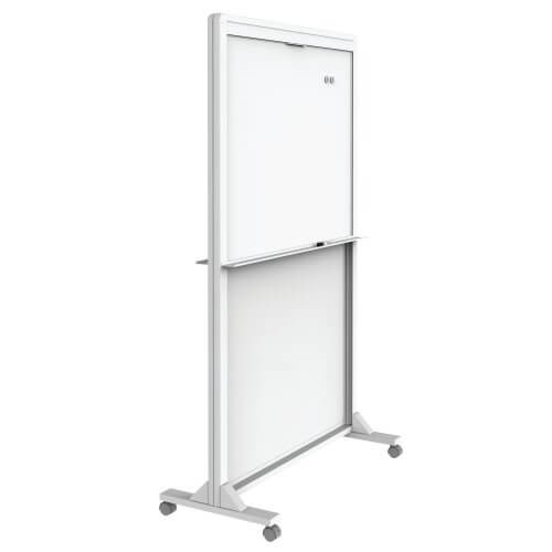 Quartet Dual-Track Mobile Magnetic Dry Erase Easel