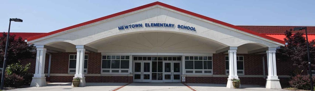 Front Entrance of Newtown Elementary School