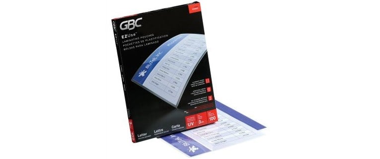 Gbc, Gbc3747307, Self-Sealing Single-Sided Laminating Sheets, 50 / Pack, Clear, Size: 9 x 12