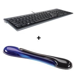 Duo Gel Keyboard and Wrist Rest