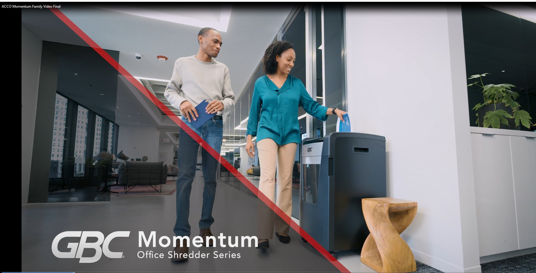 GBC Momentum Office Shredder Series video still
